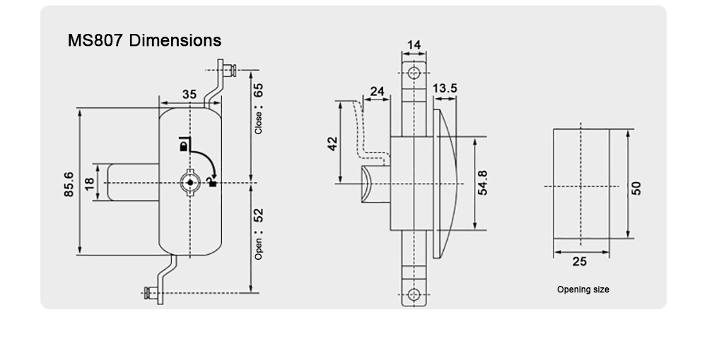 Control Cabinet Door Lock