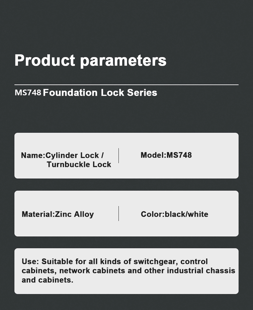 Cylindrical Locks For Hardware And Industrial Equipment