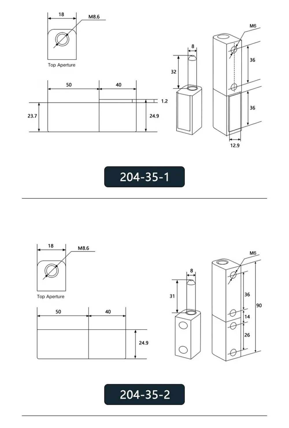 Mortise Hinge