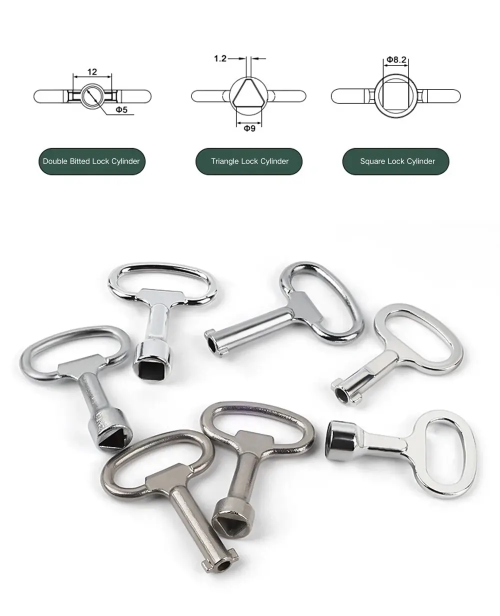 Zinc Alloy Triangle Key